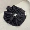 Scrunchie Simples de Borda Prensada Estilo Coreano Elástico de Cabelo Versátil Elegante para Mulheres com Flor de Cabelo Brilhante de Alta Qualidade Moda Elástico de Cabelo para Rabo de Cavalo