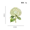 Temu Venta Caliente Broche de Hortensia Degradada Estilo Natural Flor Insignia de Metal Accesorios para Mochila Estuche de Lápices Suministro Directo de Fábrica