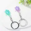 Chaveiro de tartaruga em resina com argola de liga, suporte de anel para celular, pingente de conta de tartaruga sorridente criativo para bolsas, atacado