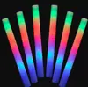 Bastões de Luz Festa Iluminados Eletrônicos Portáteis Adereços de Atmosfera Suporte para Shows Bastões de Espuma Esponja Glow de Sete Cores