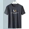 Fabricante Directo Camiseta de Verano para Hombre Cuello Redondo Manga Corta Secado Rápido Delgada Transpirable Manga Media Talla Grande de Seda de Hielo