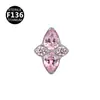 Joias para piercing corporal de titânio ASTM F-136 direto da fábrica, prego labial, prego de orelha, prego de osso mole