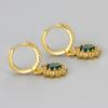 Pendientes de Circonita Verde Ovalada de Venta Caliente en AliExpress Pendientes de Moda Distintivos Pendientes de Botón de Diamante Pendientes Exquisitos para Mujer que Combinan con Todo
