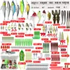 Kit Completo de Iscas Artificiais Spinnerbait Minnow Rã Isca Macia Todas as Camadas de Natação Transfronteiriço