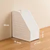 Organizador de Mesa para Arquivos Suporte para Livros Estação de Trabalho de Escritório Caixa para Classificação de Documentos com Furos para Pendurar Prateleira de Armazenamento com Painel Perfurado