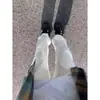 Jeans Rectos Blancos de Verano para Hombre Versátiles Cleanfit Calle Alta Americana Piernas Adelgazantes Alargadores de Pierna Pantalones Acampanados Modernos