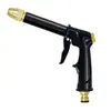 Pistola de Agua de Aleación Pintada en Negro con Mango Grueso para Uso Doméstico, Adecuada para Lavar Pisos, Regar Plantas, Conectar a Grifos y Lavar Autos con Chorro a Alta Presión