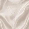 Joyería transfronteriza europea y americana, colgante de corazón de melocotón, versátil collar de cadena de cuentas sexy de múltiples capas, collar de aleación de moda para mujer, traje