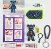 Regalo para invitados pequeño regalo recuerdo celebración llavero de oso de pedrería DIY de 3 pulgadas paquete de material DIY al por mayor