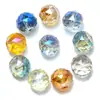 Bola de Cristal de 128 Caras con Base Plana Sin Agujeros, Bola Facetada Emisora de Luz, Clavos para Aretes, Superficie de Anillo, Piercings para Lengua, Pedrería de Base Plana, Bombilla Pequeña para Manualidades al por Mayor