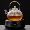 Espuma EPE embalaje transfronterizo hervidor con asa de cobre tetera doméstica de alto borosilicato asa para tetera infusor de té tetera de cerámica eléctrica