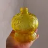 Jarrón de Calabaza de Color Sólido Amarillo Puro Rojo Puro Adorno Botella para Arreglo Floral Transfronterizo Contenedor de Velas Botella para Lámpara de Aceite Base para Lámpara de Buda