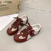 Tênis de Treino Alemão Color Block Retrô Feminino Aumento Invisível de Altura 3cm Confortável para os Pés Casual Versátil Solado Macio Sapatos Individuais Confortáveis Primavera Outono