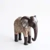 Estilo Campestre Americano Artesanía Creativa de Resina Estatua de Elefante Adorno para Hogar, Oficina, Maqueta y Mesa de Homestay