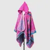 Chal de Amazon para Calidez de Otoño e Invierno, Capa con Capucha para Viajes en Xinjiang y Noroeste de China, Bufanda Poncho Gruesa Grande para Mujer