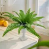 Pared de Plantas Verdes Hojas Persas de 24 Cabezas, Planta de Helecho, Pared de Plantas Artificiales de Alta Calidad, Venta al por Mayor desde el Fabricante, Helechos para Colgar en la Pared para Uso en Interiores