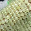 Jade Amarelo Limão Natural Coração Duplo Corte Diamante Ângulo 10mm Acessórios de Joalheria com Contas Semiacabadas Acessórios de Pedra Natural