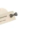 Mini Presilha de Bico de Pato Lateral com Laço de Strass Grampo de Cabelo de Cristal Grampo de Cabelo de Alta Qualidade Mini Presilha para Franja Acessórios de Cabelo