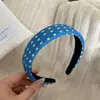 Diadema Lavado de Cara Lunares Retro Coreana Skull Top Alto Para Tomar Fotos Blanqueamiento Diadema de Color Contrastante Moda Sensación de Lujo Goma para el Cabello Accesorios para el Cabello