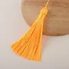 Borla Corta y Gruesa de 8 cm Vertical Cerrada, Nudo Chino de Poliéster Tejido a Mano Borla Pequeña, Colgante de Borla Hecho a Mano DIY