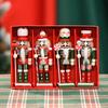 24 novos fantoches de soldadinho quebra-nozes de doce de 13CM decoração de Natal fábrica direta pequeno pingente de presente