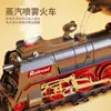 Paquete en Inglés Transfronterizo Set de Vías de Tren de Vapor Retro Tren Eléctrico Simulado Juguetes para Niños de Amazon