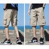 Marca de Moda de Verano Explosivo Pantalones Grandes Ropa Exterior Holgada Ropa de Trabajo Shorts de Hombre Holgados Pantalones Cinco Puntos Casual Deportivo