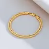 Popular Transfronterizo 6mm Pulsera Lateral de Moda para Hombre Cadena de Malla Simple Europea y Americana Delantera y Trasera Pulsera de Pareja