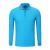 Roupas de Trabalho com Lapela Longa de Primavera e Outono Camisa Polo de Manga Longa para Negócios Camisa de Lapela Personalizada Shirt T-shirt Roupas de Trabalho Personalizado