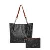 Bolsa de Ombro Retro Estampada da Moda para Mulheres 2025 Nova Início de Outono Grande Capacidade Bolsa Mãe-Filha Bolsa Tote Casual para o Dia a Dia