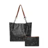 Set de Dos Piezas de Gran Capacidad 2026 Simple Casual Nueva Moda Estampado Bolso Tote Cruzado de un Solo Hombro para Mujer