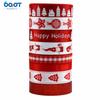 Cinta navideña clásica roja y blanca para decorar el árbol de Navidad y envolver regalos.