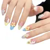 Unhas Usáveis Yihe [Ondas da Praia] Exportação Transfronteiriça Conchas e Estrelas-do-Mar de Praia Unhas Postiças Esculpidas em Estéreo Manicure
