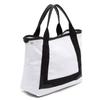 Bolsa de Lona Moderna, Simples e Versátil, Estilo Coreano Multifuncional Grande Capacidade Bolsa de Mão com Letras