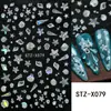 Adesivos de Unhas Artísticas Novos Transfronteiriços Isummer Sonho Aurora Estrela do Mar Concha Caramujo Água-viva Adesivos de Unha Adesivos Atacado