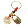 Llavero de Calabaza Bagua Zodiacal de Latón Colgante Pequeño Hecho a Mano Colgante para Llaves de Coche Accesorios de Regalo para Hombres y Mujeres