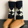 Calcetines Vintage de Punto con Estampado de Diamantes a Cuadros Grises para Mujer Otoño e Invierno Lana Espesa Calentador de Pierna Calcetines Gruesos de Punto Apilados