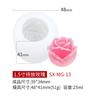 Molde de silicona con forma de rosa 3D para hornear mousse, pasteles, molde de silicona de grado alimenticio, jabón hecho a mano, vela, forma de flor, herramienta abrasiva