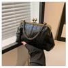 Texped Bolsa Pequeña de Boca para Mujer 2025 Nueva Moda Cadena de Mano Texped Bolsa Cuadrada Pequeña Bolso Cruzado