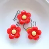 Acessórios de Flor de Resina Girassol Colorido Acessórios de Grampo de Cabelo Feitos à Mão DIY Materiais de Corrente para Pendurar Flor de Cinco Pétalas Sul 26