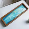 Marco de Fotos Creativo Accesorios para el Hogar Regalos de Manualidades Marco de Fotos de Madera Vertical Arte Animado 3D Adornos de Pintura Transparente con Arena Movediza