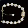 2025 Novo Popular Pulseira de Pérola Snap-On Ajustável Acessível Luxo Francês Elegante Moda High-End Retrô Pulseira