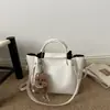 Bolsa Feminina Texturizada Vintage Nova 2026 Transfronteiriça Moda Tendência Simples Grande Capacidade Versátil Ombro Balde Transversal