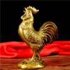 Atacado enfeites de galinha de cobre puro galo de cobre galo dourado boas notícias lingote galinha zodíaco artesanato para casa sala de estar quarto
