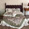 Juego de Cama de Lujo Retro de 60 Hilos, Doble Cara, Tencel Lenzing, Colcha de Verano, Faldón de Cama, Juego de Cuatro Piezas con Encaje, Suave como la Seda para Dormir Desnudo, Colcha para Aire Acondicionado