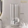 Dispensador de jabón con ventosa sin taladro, caja para gel de ducha, dispensador de gel hidroalcohólico para pared, dispensador de presión, champú