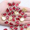 En stock 14*18 gota de agua taladro de cristal flor corazón taladro hebilla costura a mano taladro tocado accesorios para el cabello boda juguete ropa accesorios DIY