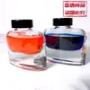 Suministrado Directamente por el Fabricante, Botellas de Vidrio de Tinta de 50 ml para Uso en Oficina, Botellas Dispensadoras Transparentes para Tintes de Color, Botellas Dispensadoras de Tintes de Color
