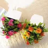 Vendas Diretas de Fábrica Plantas em Vasos Simuladas Novo Vaso Quadrado Flor Falsa de Rosa Plantada Plantas Verdes Simuladas Decorações de Mesa para Casa