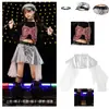 Ropa de Hip-Hop de Moda para Chicas de Jazz Grupo de Chicas de Moda Pasarela Ropa de Baile con Lentejuelas Disfraces de Jazz para Actuaciones Callejeras de Chicas